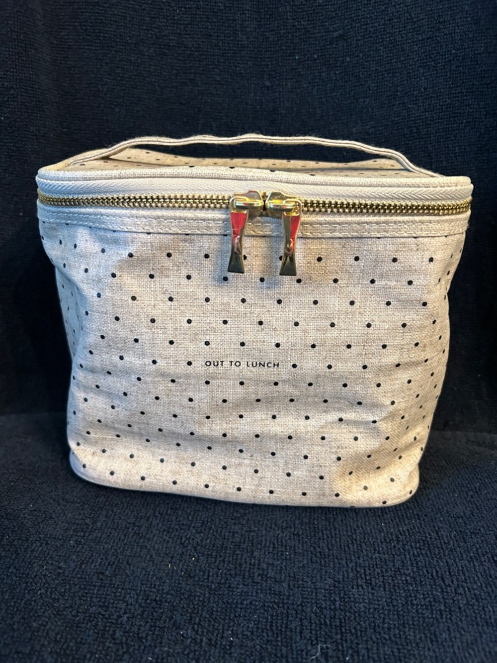 Kate Spade NY Out to Lunch Polka Dot Insulated Lunch Tote Bag